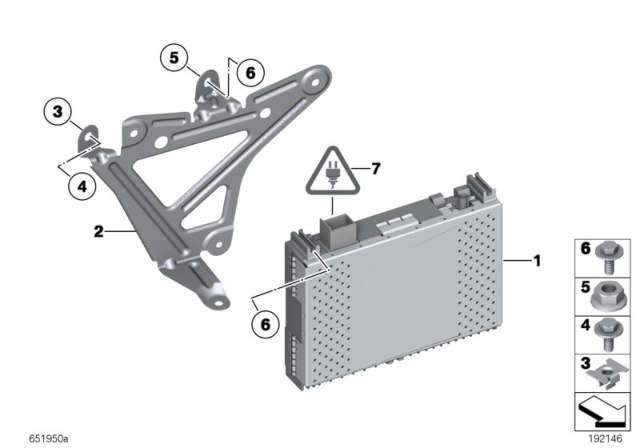 2012 BMW 740i Satellite radio Diagram