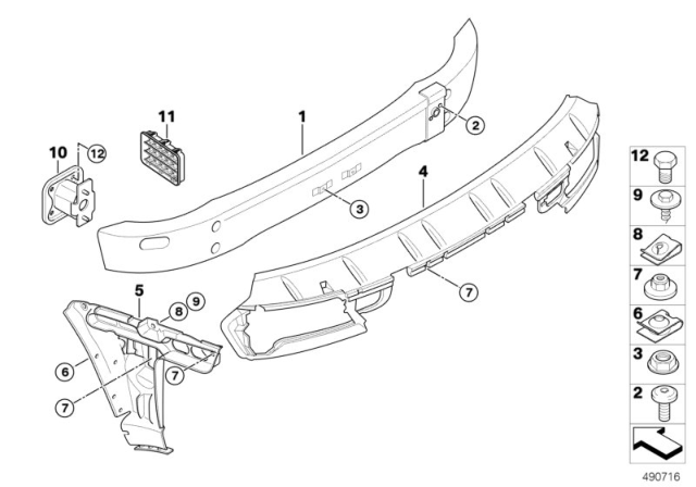 2010 BMW M6 Carrier, Rear Diagram