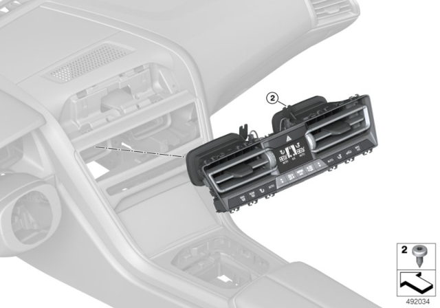 2020 BMW 840i AUTOMATIC AIR CONDITIONING C Diagram for 64119458558