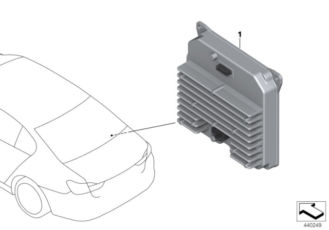 2020 BMW X6 Control Unit, Power Control Unit PCU Diagram