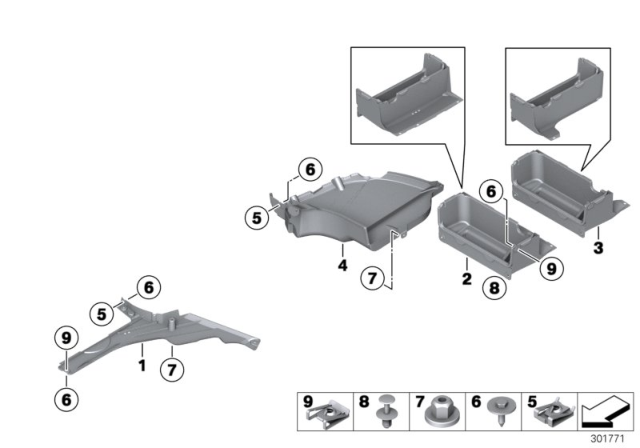 2015 BMW Alpina B7 Underbody Paneling Diagram 3