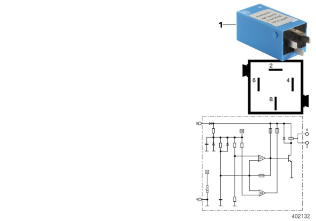 1993 BMW 318i Relay, Pickup Delay, Fan Diagram