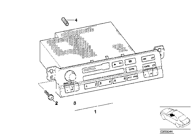 2004 BMW 325Ci Radio BMW Diagram 2