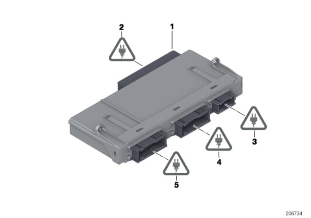 2016 BMW X4 Control Unit, Junction Box Electronics 3 Diagram