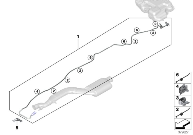 2015 BMW X3 Metering Line Diagram for 16197286301