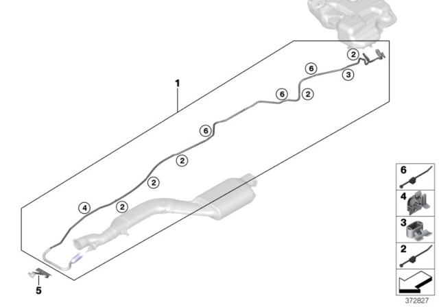 2015 BMW X3 Holder Diagram for 16197286305