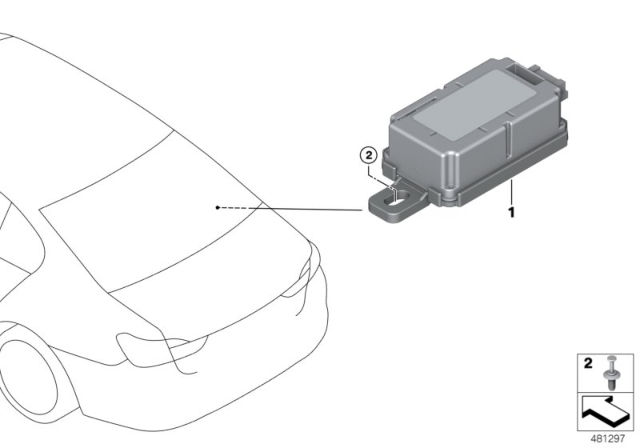 2019 BMW X7 Control Unit For Radio Remote Control Diagram