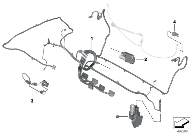 2020 BMW i8 Convertible Top Electrical System / Harness Diagram