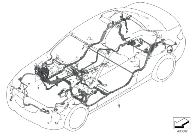 2018 BMW M240i Main Wiring Harness Diagram 1