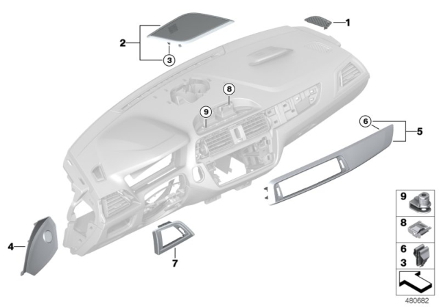 2020 BMW M240i Cover, Side Window Defroster, Right Diagram for 51459226012