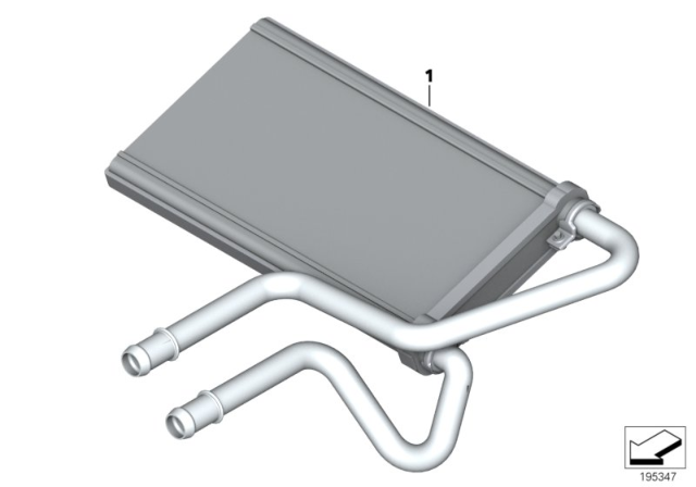 2009 BMW Z4 Heater Radiator Diagram