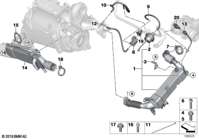 2010 BMW X5 Temperature Sensor Diagram for 13627807686