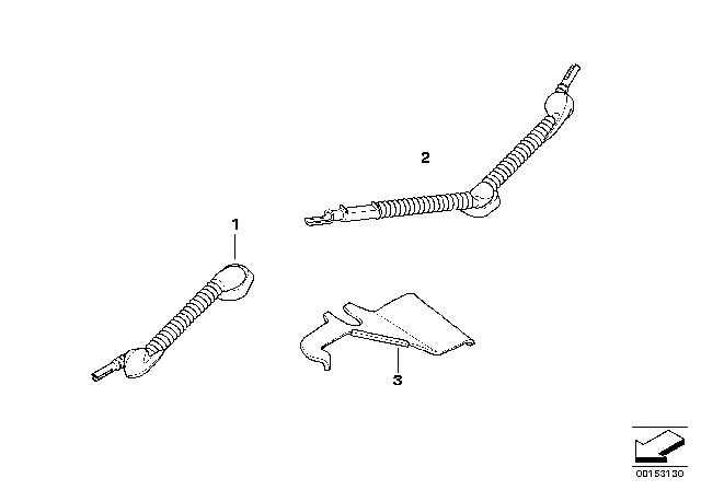 2008 BMW 328i Various Cable Grommets Diagram 1