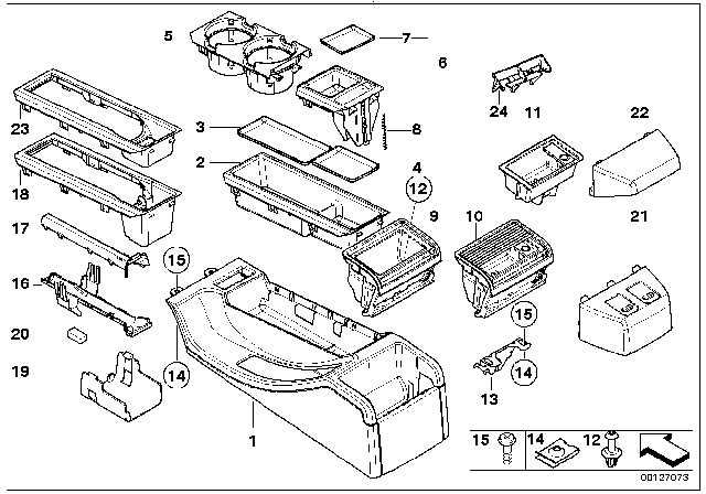 2003 BMW 330Ci Sealing Strip Diagram for 51411970578