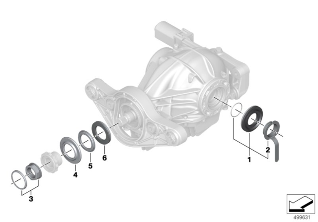 2020 BMW M8 Rear-Axle-Drive Diagram 2