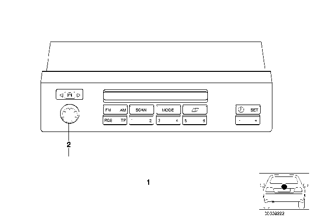 1999 BMW 540i Integrated Radio Information System Diagram