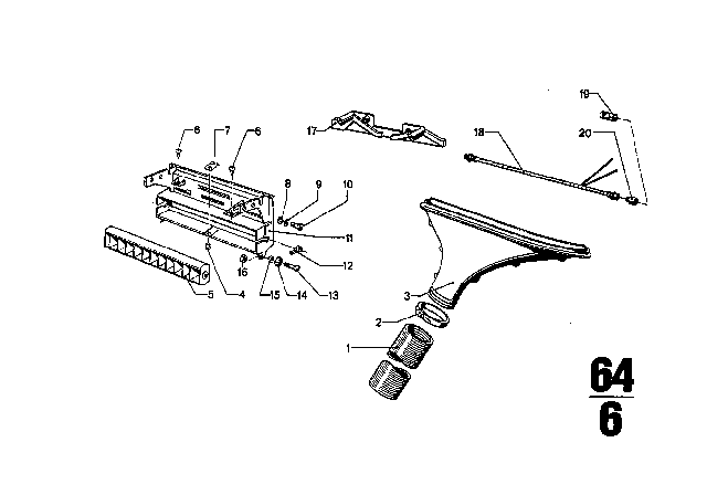 1969 BMW 2800CS Heater Diagram 6