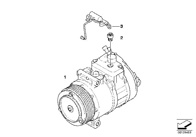 2006 BMW X3 Rp Air Conditioning Compressor Diagram