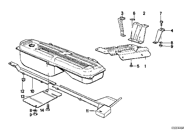 1989 BMW M3 Heat Resistant Plate Diagram