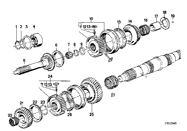 1988 BMW M5 Support Diagram for 23221202740