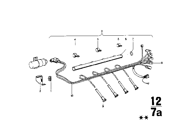 1971 BMW 2002 Pipe Clamp Diagram for 12121355292