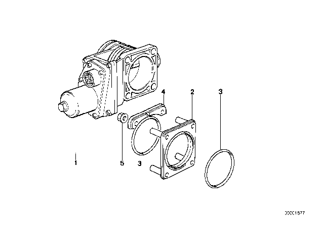 1989 BMW 735iL Flange Diagram for 13541716533