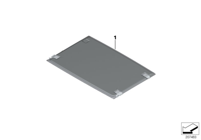 2015 BMW Alpina B7 Individual Slide / Tilt Sunroof Diagram