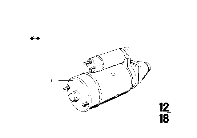 1971 BMW 1602 Starter Diagram