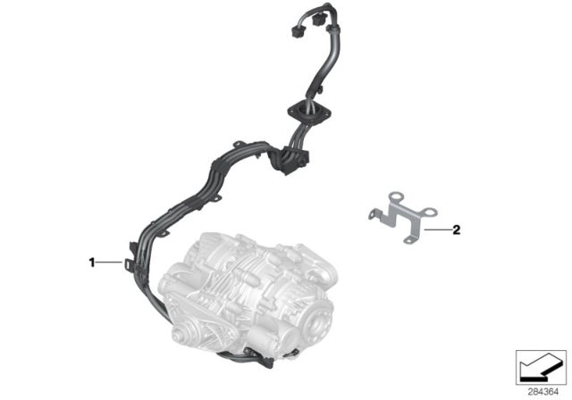 2008 BMW X6 Wiring Harness, Rear Differential Diagram