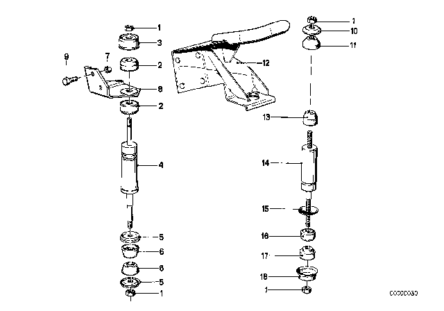 1982 BMW 320i Engine Damper Diagram for 11811245574