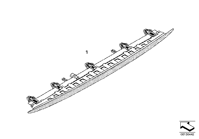 2007 BMW 650i Third Stoplamp Diagram