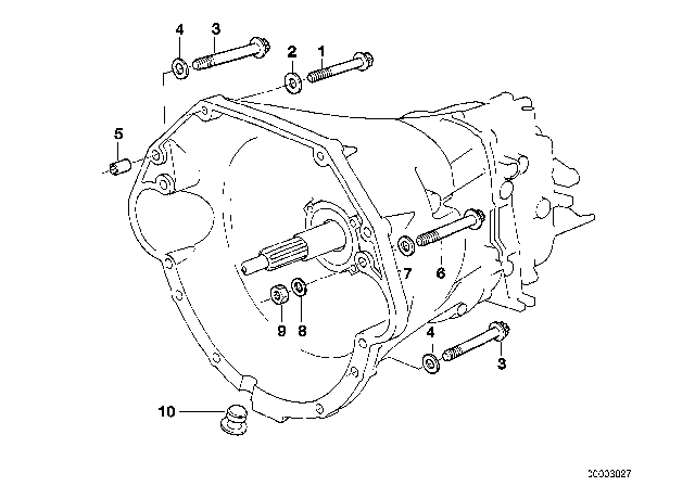 1995 BMW 530i Gearbox Mounting Diagram