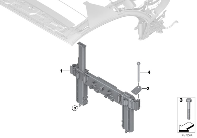 2020 BMW 840i ROLLOVER PROTECTION SYSTEM Diagram for 54627435816