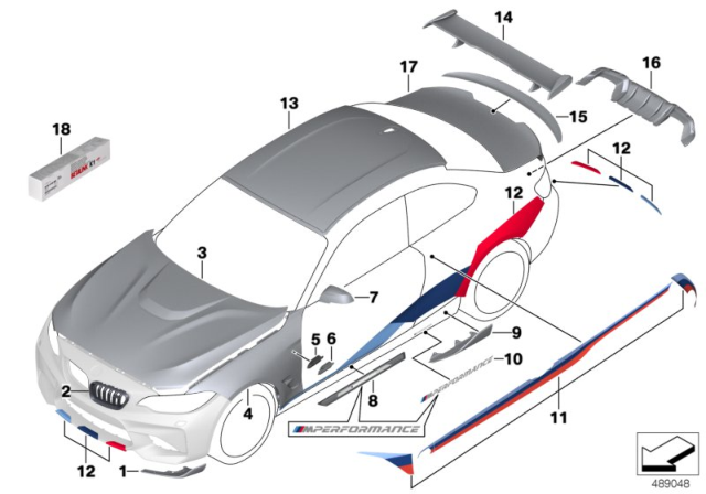 2017 BMW M2 Clip Diagram for 51138060761