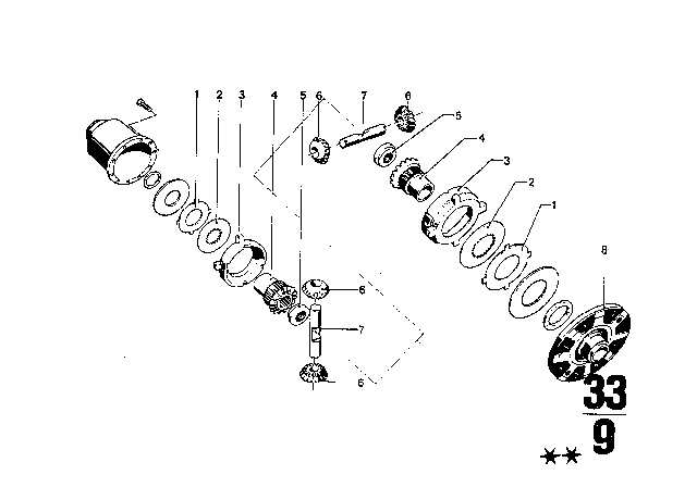 1973 BMW Bavaria Final Drive With Differential Diagram 2