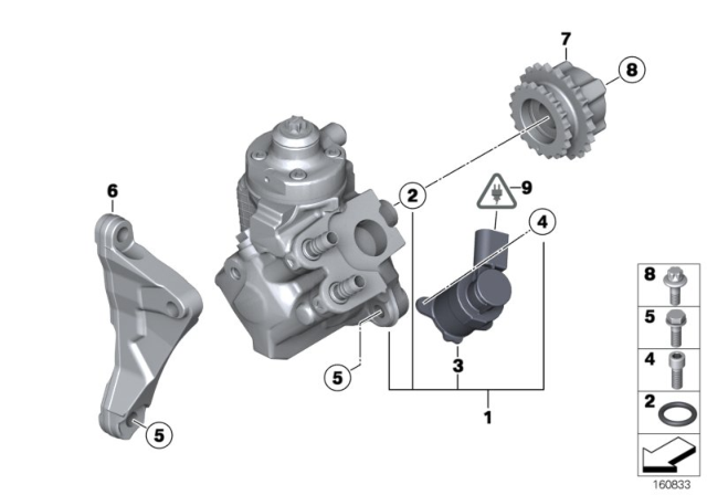 2015 BMW 328d xDrive High-Pressure Pump Diagram