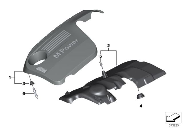 2020 BMW M4 Corrosion Protection Cover Diagram for 11127846413