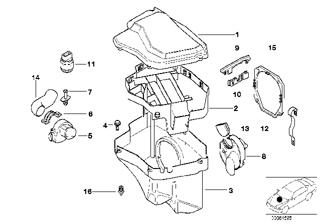 2001 BMW Z8 Control Unit Box Diagram