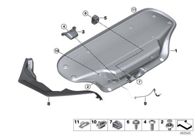 2019 BMW Z4 Trim Panel, Rear Trunk / Trunk Lid Diagram 2