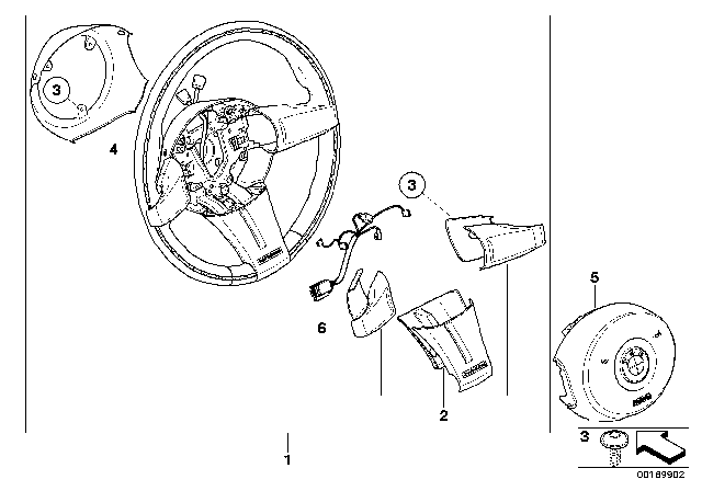 2003 BMW Z4 Sports Steering Wheel Diagram