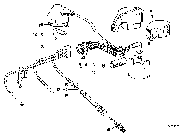 1977 BMW 320i Rubber Grommet Diagram for 12121273106