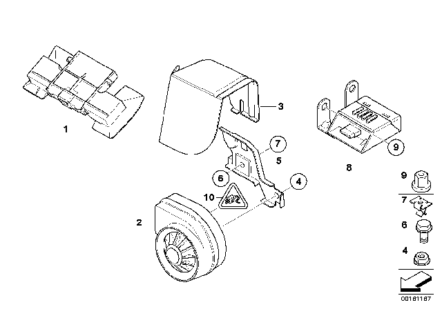 2006 BMW X3 Alarm System Diagram