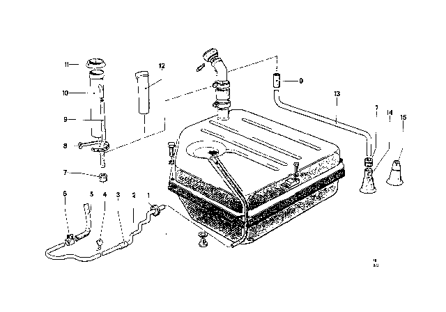 1969 BMW 2000 Fuel Tank Diagram