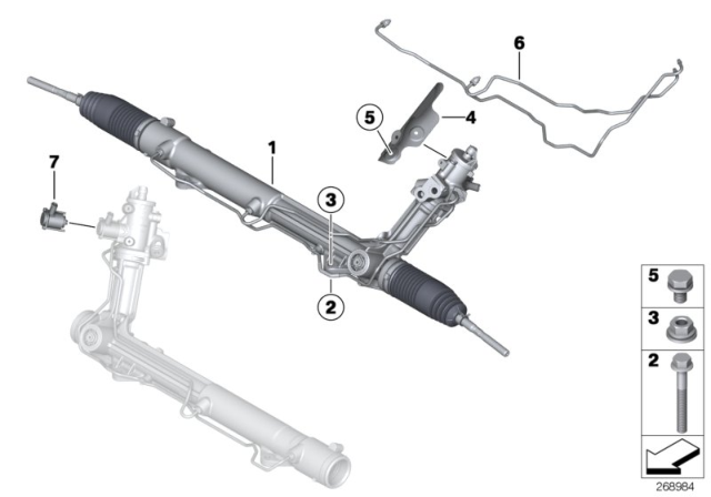 2008 BMW X5 Hydro Steering Box Diagram