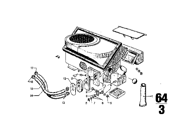 1971 BMW 2800CS Heater Diagram 3