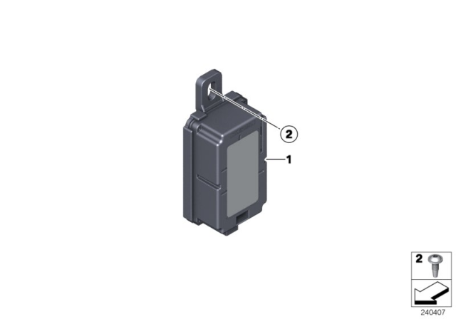 2020 BMW M4 Radio Remote Control Receiver Diagram