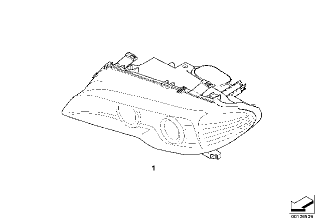 2006 BMW 330Ci Headlight Diagram 2