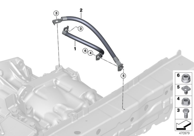 GROUND CABLE Diagram for 12428741637