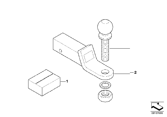 2009 BMW X5 Trailer Hitch Diagram 2