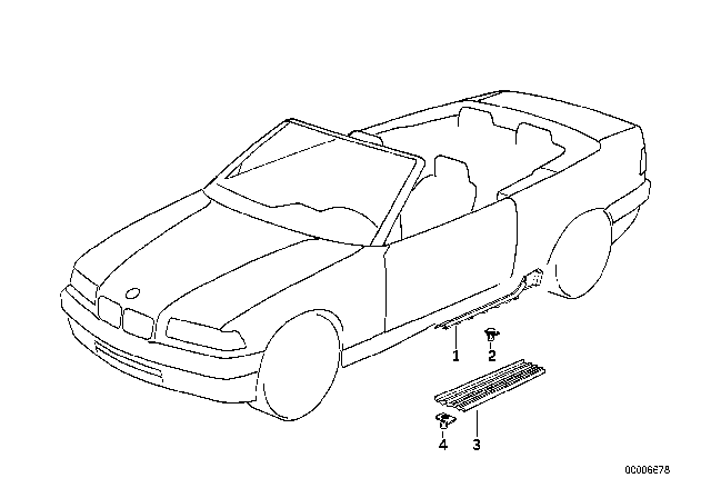 1993 BMW 325i Cover, Entrance Diagram